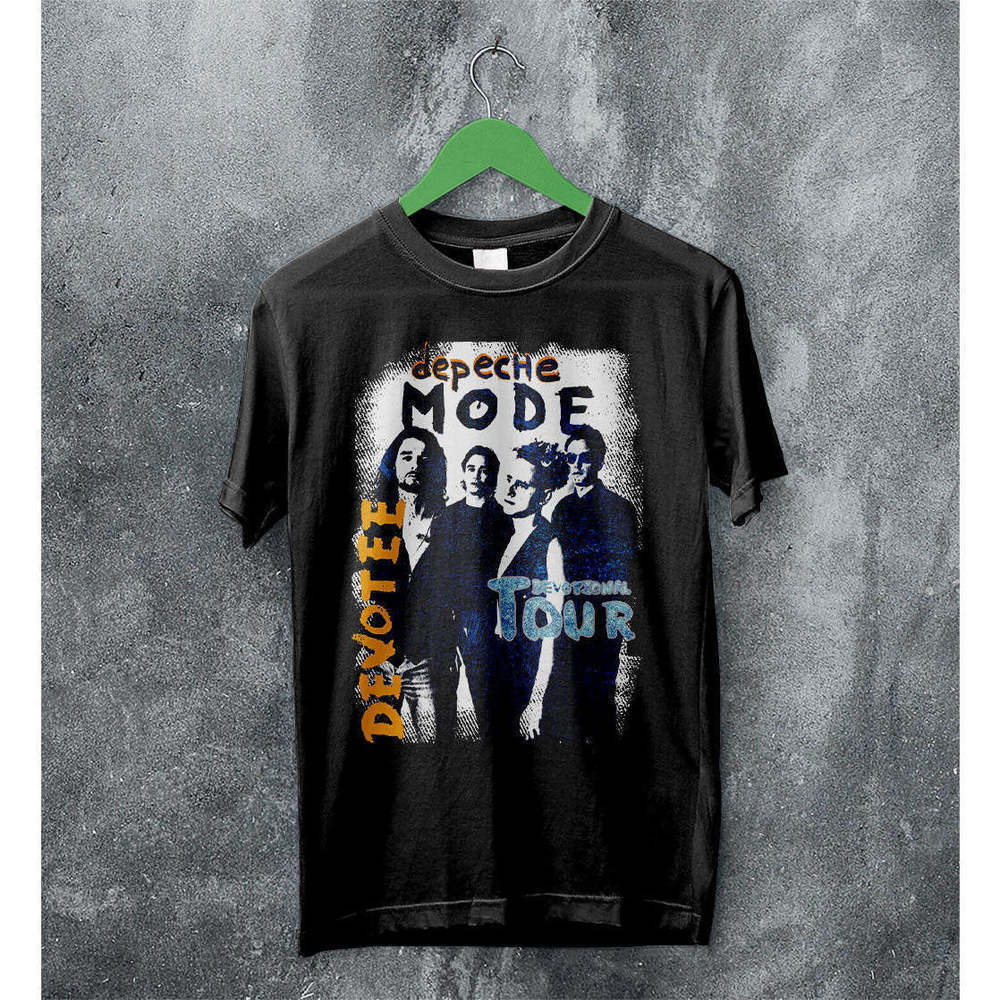 Depeche Mode Devotional Tour Electronic Music Band Graphic Fan T-Shirt